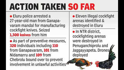 Cops crackdown, but cockfights & gambling activities continue