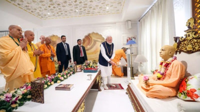 PM Modi opens Rs 170cr Iskcon temple in Mumbai, starts work of Vedic museum