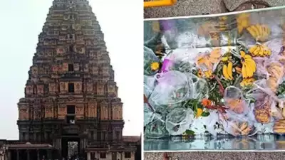 For jumbo's sake, Hampi temple peels off bananas