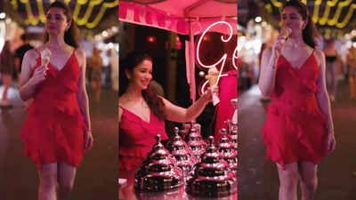 Sara Tendulkar's red dress is a total head turner!