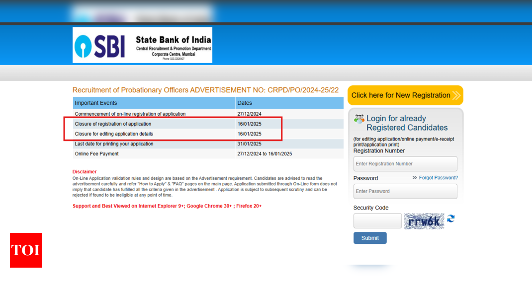 SBI PO 2024 registration window closes today: Direct link to apply here