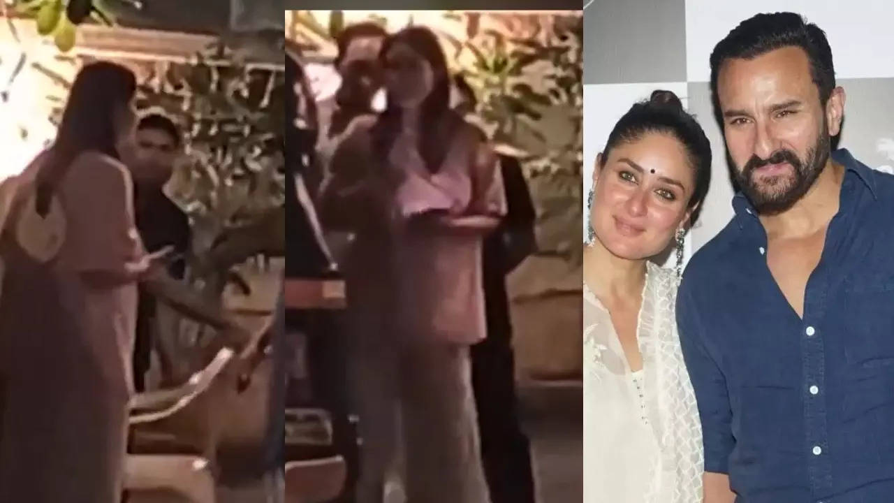 Kareena Kapoor Khan's VIDEO from their building post attack on Saif Ali  Khan goes viral as she talks to the staff in her house - See inside | Hindi  Movie News -