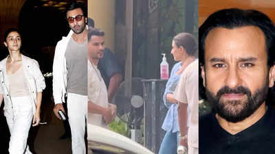 Ranbir Kapoor, Alia Bhatt, Soha Ali Khan, Kunal Kemmu reach Lilavati Hospital to see Saif Ali Khan after his surgery - VIDEO