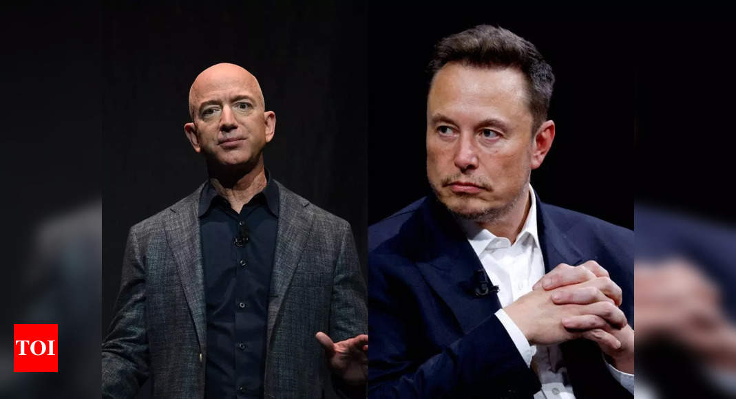 Jeff Bezos responds to Elon Musk congratulatory message with emoji