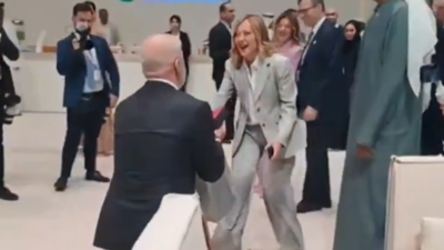 What prompted Albanian PM Edi Rama to drop to one knee for Italy's Giorgia Meloni at Abu Dhabi Summit?