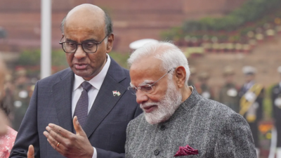 PM Modi meets visiting Singapore President Tharman Shanmugaratnam