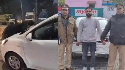 Watch: UP man sees wife with lover in car, dragged for 1km stuck on bonnet on Agra-Moradabad highway