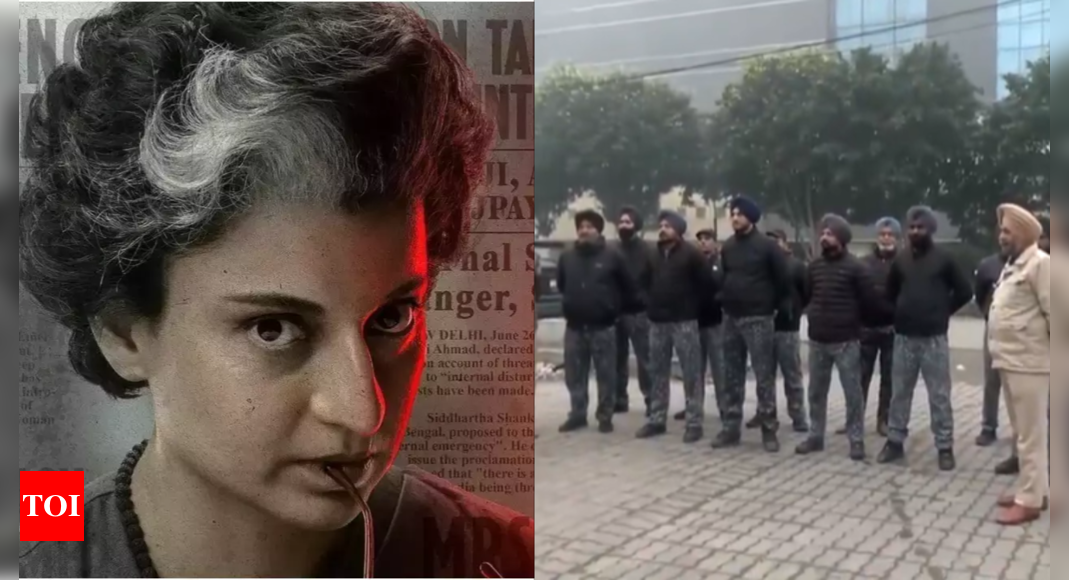 Heavy police bandobast outside cinema hall in Amristar; SGPC gears up to protest against Kangana Ranaut's film 'Emergency'