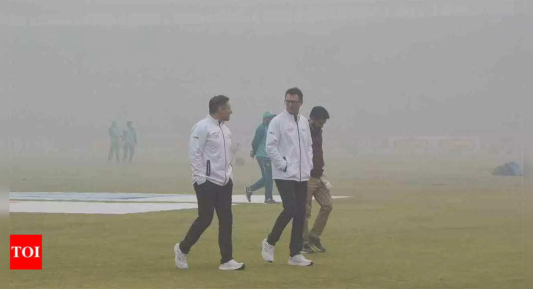 Pakistan vs West Indies 1st Test: Toss delayed due to poor visibility | Cricket News – Times of India