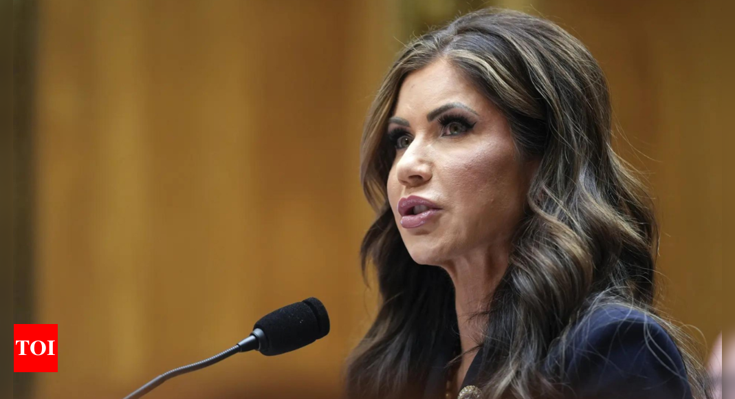 Kristi Noem’s confirmation hearing: Trump’s pick for secretary of homeland security stands by illegal immigration crackdown | World News – The Times of India