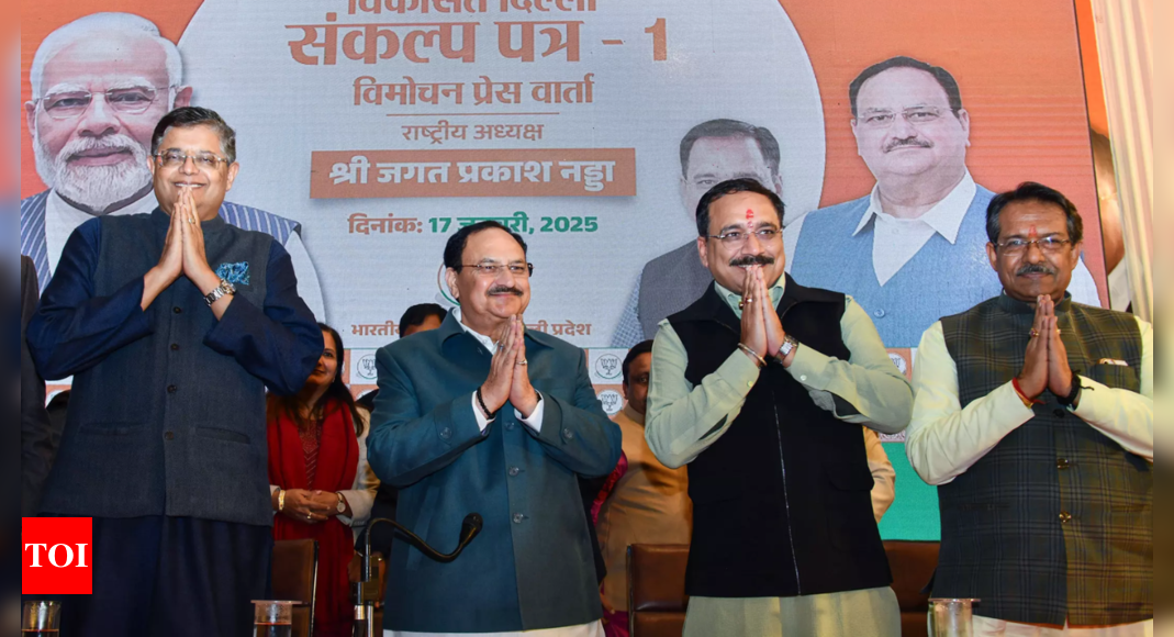 BJP pledges Rs 2.5k every month for Delhi women, equal amount as pension