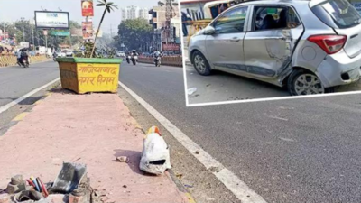 Heart attack? Ghaziabad bizman found dead in car that hit biker, rammed divider