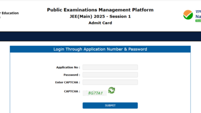 JEE Mains 2025 admit card for January 22, 23, and 24 exam out: Check direct link here – The Times of India