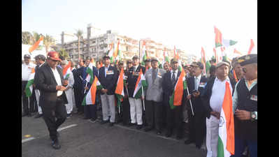 Armed Forces Veterans Day parade organised by Eastern Naval Command at RK Beach