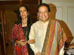 Anup Jalota with wife