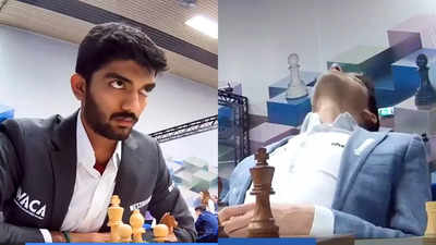 Dropped head, sigh of disappointment: D Gukesh takes opponent on an emotional roller coaster ride. Viral video