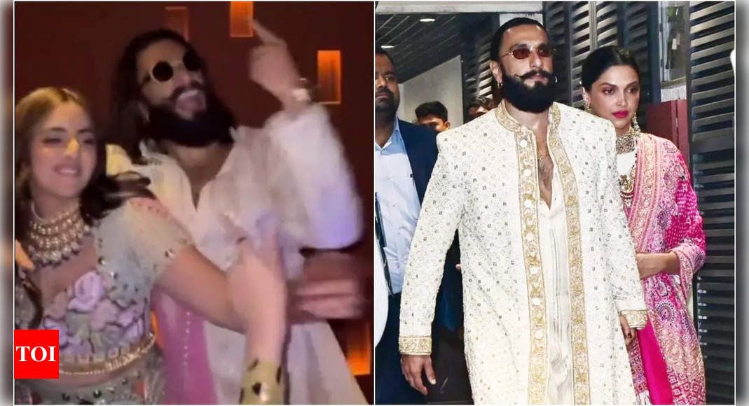 Ranveer Singh brings his signature energy to cousin’s wedding with Salman Khan’s O Oh Jaane Jaana, Deepika Padukone cheers for the newlyweds | Hindi Movie News