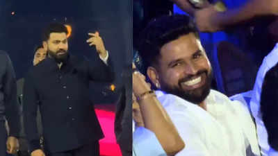 Watch: Rohit Sharma's 'shanagiri' at Wankhede's 50th anniversary celebration ceremony