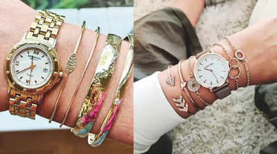 Stack timeless watches with classy bracelets