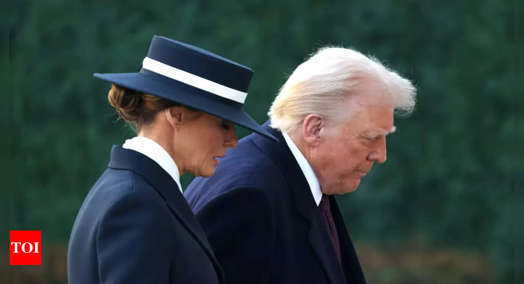 Melania Trump's statement hat steals the show at Donald Trump's inauguration