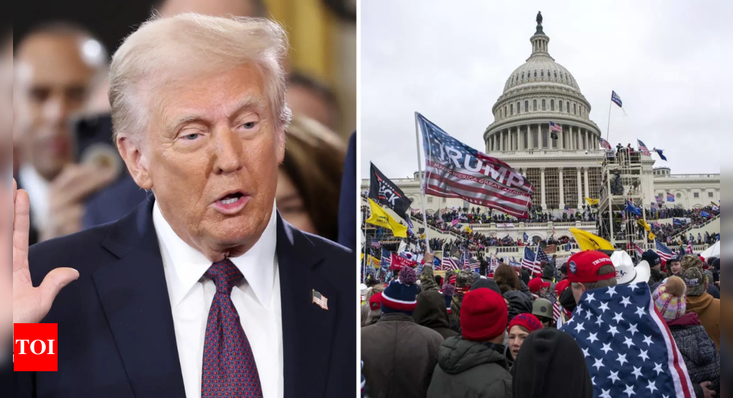 Donald Trump pardons 1500 supporters charged in Jan 6 Capitol attack | World News – The Times of India