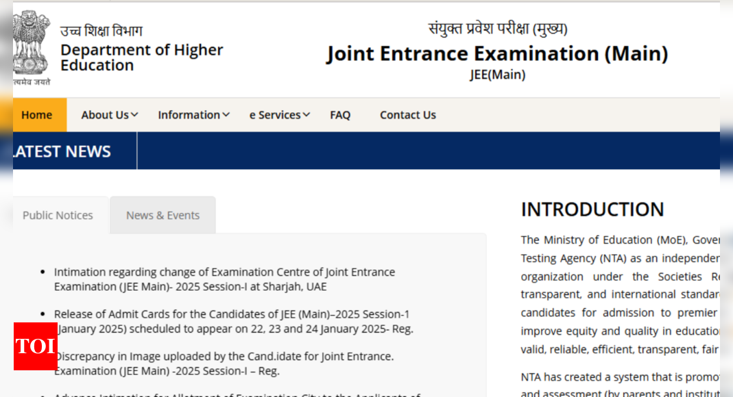 JEE Mains 2025: NTA issues important notice regarding change of examination centre, check details here