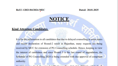 NEET PG Counselling 2024 Round 3 schedule revised, registration extended till January 22: Check details here