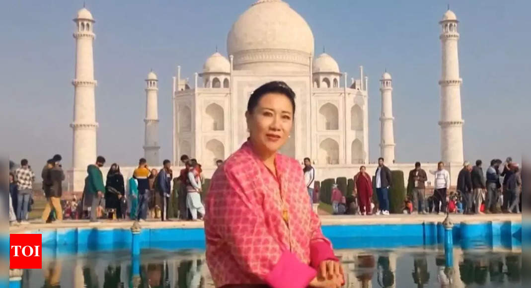 Watch: Bhutan king's mother Tshering Yangdon visits Taj Mahal