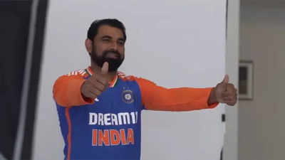 Lights, Smiles, Headshots! Mohammed Shami shines in Team India's jersey photoshoot ahead of England series - Watch