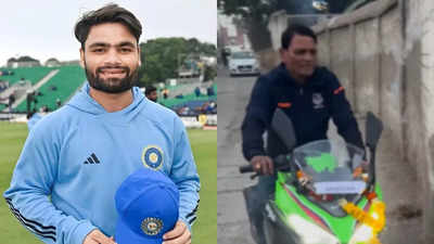 Watch: Rinku Singh gifts father high-end sports bike, proud dad is all smiles