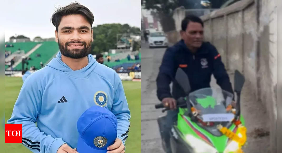 Watch: Cricketer Rinku Singh gifts father high-end sports bike