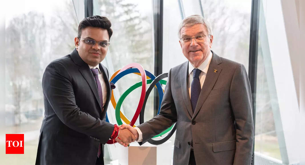 ICC chief Jay Shah meets IOC boss Thomas Bach in Lausanne