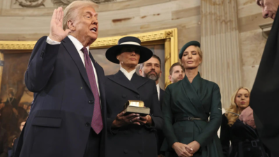 Was Donald Trump 'rushed' through the oath giving him no time to keep his hands on the Bibles?