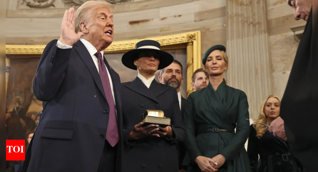 Was Donald Trump 'rushed' through the oath giving him no time to keep his hands on the Bibles?