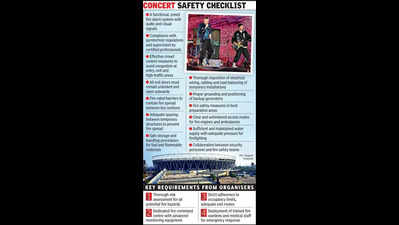 Coldplay organisers given fire safety checklist