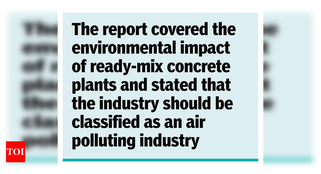 ‘Frame green guidelines for ready-mix concrete plants’