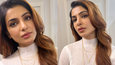 Samantha Ruth Prabhu melts hearts as she clicks selfies with fans at the Mumbai airport