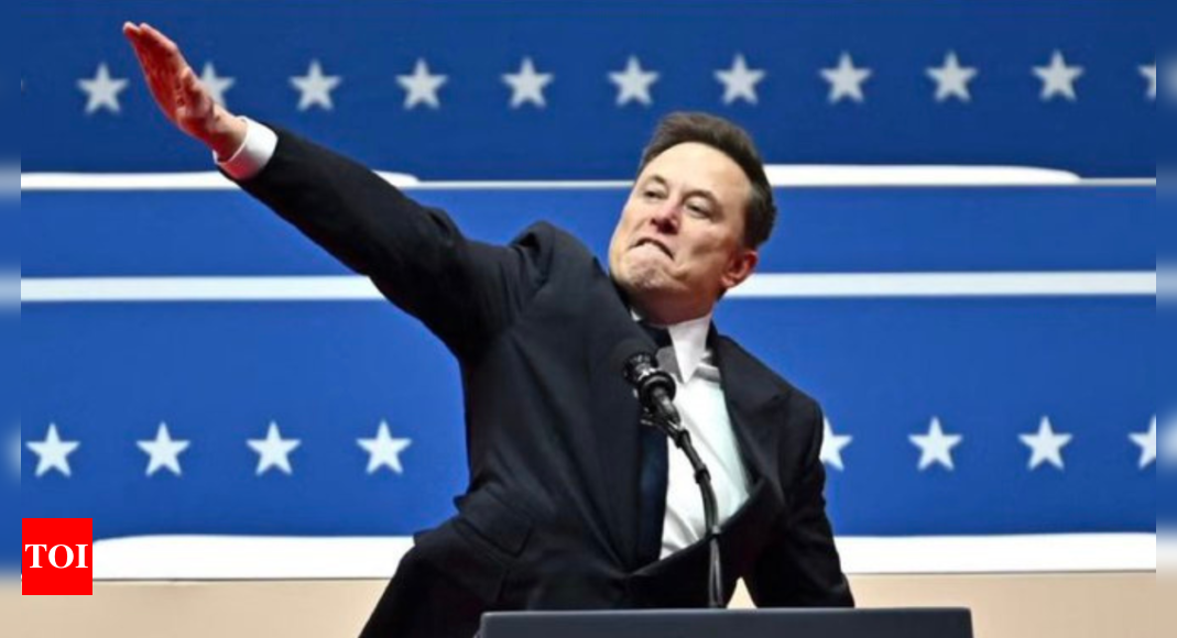 Elon Musk defends hand gesture by sharing snaps of leaders and celebrities in similar poses | World News – The Times of India