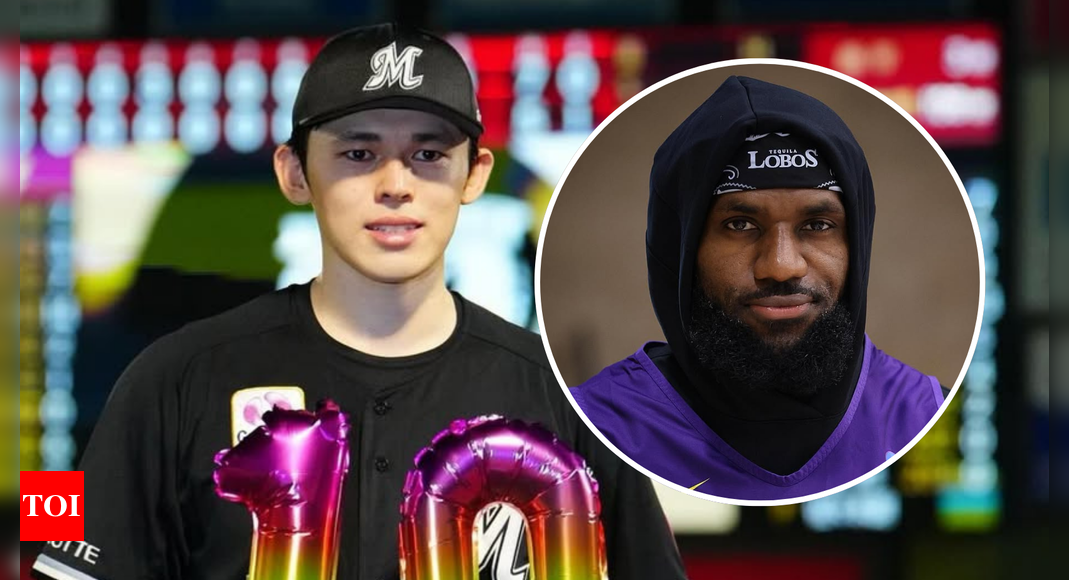 WATCH: Dodgers rookie Roki Sasaki's wholesome interaction with NBA Legend LeBron James at Lakers vs Wizards