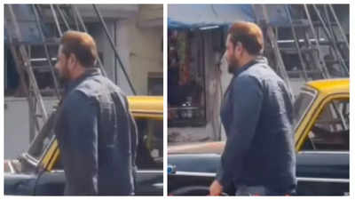 Video of Salman Khan shooting for Sikandar in kaali peeli taxi goes viral – WATCH |