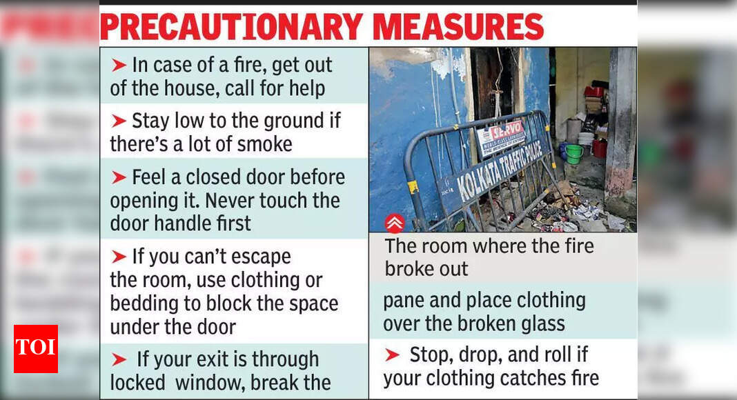 S Kol fire kills man in sleep, bedridden mom saved | Kolkata News - The ...