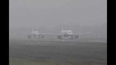 Several flights delayed due to foggy weather at Delhi airport