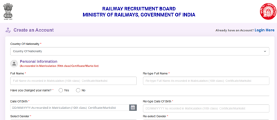 RRB recruitment 2025 registration window opens for 32,438 posts: Direct link to apply here – The Times of India