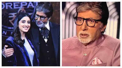 Kaun Banega Crorepati 16: Contestant asks Amitabh Bachchan which three people he would choose as his top contacts for "Video Call A Friend"; the host names Navya Nanda