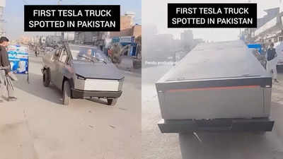 ``Welcome to Pakistan, Elon Chachu'': Looks exactly like Tesla's Cybertruck seen in Pakistan, making people laugh online