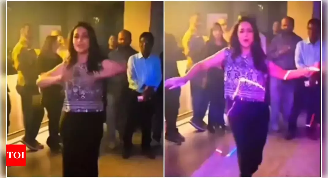 Madhuri Dixit mesmerizes with 'Dola Re Dola' performance at 'Mrs. Deshpande' wrap-up party