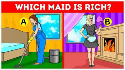 Optical illusion: Only those with sharp observation power can spot which maid is rich in 5 seconds