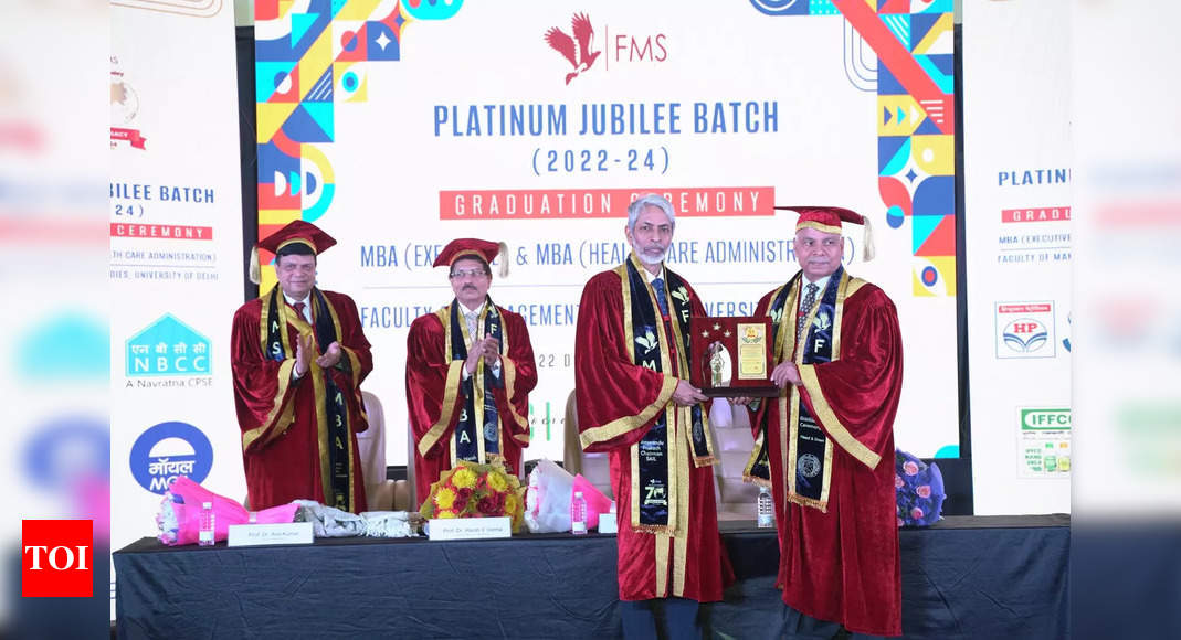 FMS University of Delhi Celebrates 70 Years of Excellence with Platinum Jubilee Graduation Ceremony