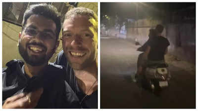 Coldplay's Chris Martin takes a ride on scooter with lucky fan; says 'It is such a pleasure to play in Ahmedabad for the very first time'