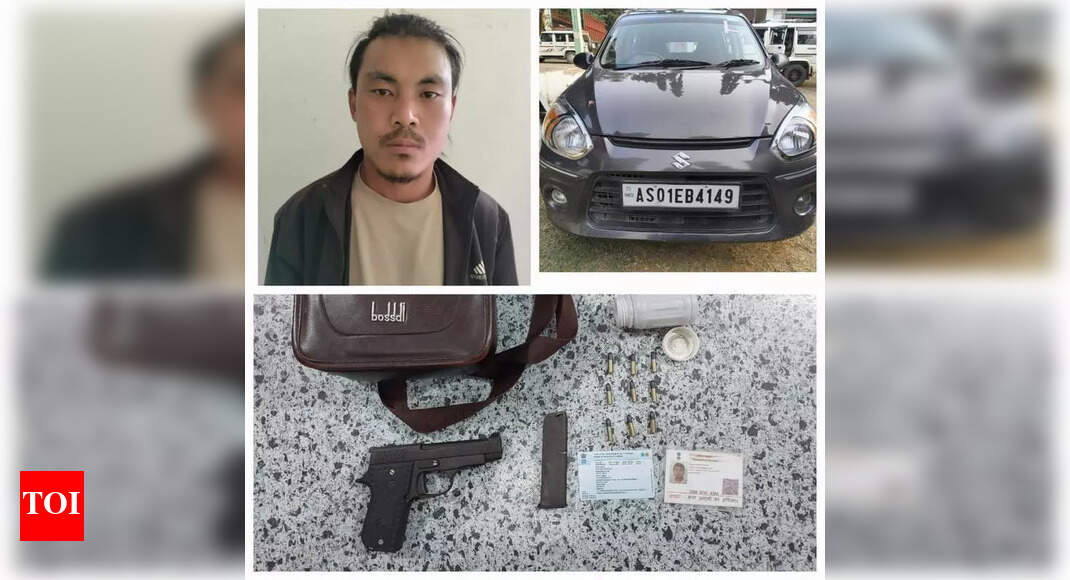 Naga youth held with pistol in Golaghat during security check